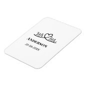 Meneer en mevrouw voegen familienaam datum jaar hu magneet (Linkerzijde)