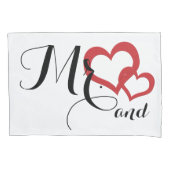 Meneer en mevrouw Wedding Design Slaapkamer Kussen Kussensloop (Voorkant-Links)