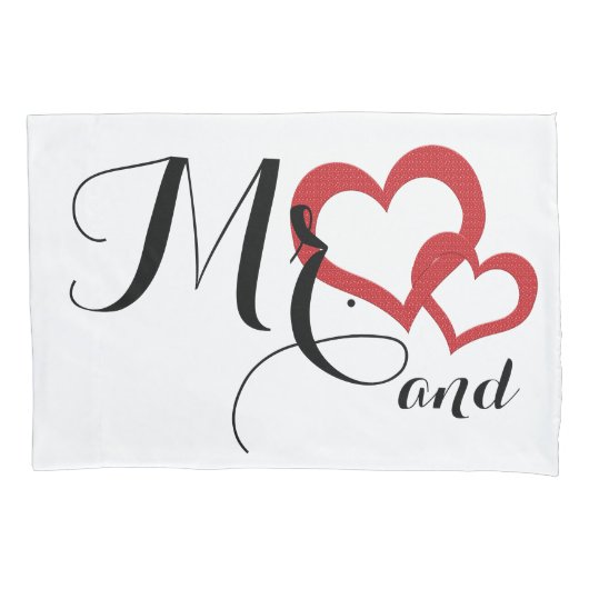 Meneer en mevrouw Wedding Design Slaapkamer Kussen Kussensloop (Voorkant-Links)