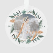 Meneer en mevrouw | Winter Sage Greenery & Copper  Ornament (achterkant)