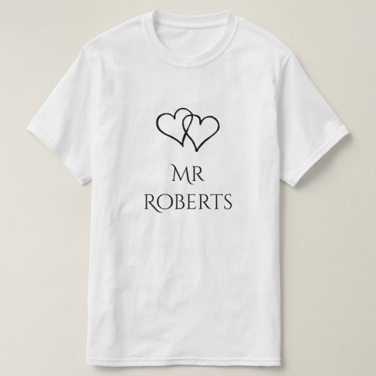 Meneer en mevrouw zijn hers bijpassende t shirt se (Design voorkant)