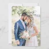 Meneer en mevrouw zijn net getrouwd met Eerste Ker Kaart (Voorkant)