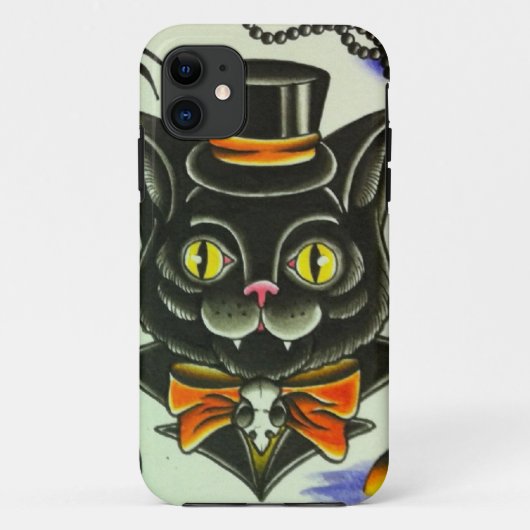Meneer Enge Kat Case-Mate iPhone Case (Achterkant)
