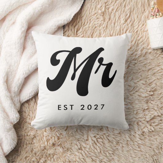 Meneer EST jaar Kussen (Deken)