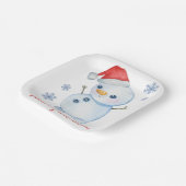 Meneer Frosty Papieren Bordje (Gebogen)