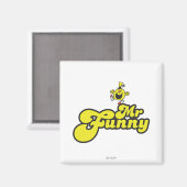 Meneer Funny danst op zijn naam Magneet (Voorkant / Achterkant)