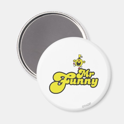 Meneer Funny danst op zijn naam Magneet (Voorkant / Achterkant)