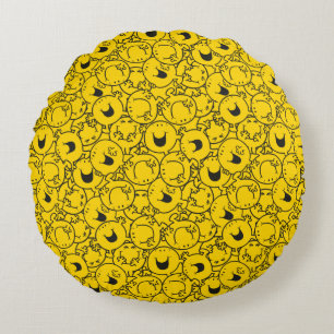 Meneer Gelukkig   Partij van Gele Smileys Patroon Rond Kussen