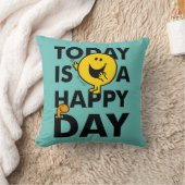 Meneer Gelukkig | Vandaag is een Gelukkige Dag Kussen (Deken)