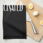 Meneer gevaccineerd theedoek (Quarter Fold)
