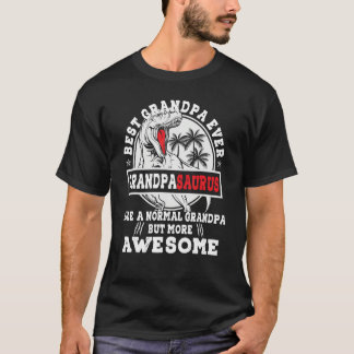 Meneer Grandpasaurus Rex Dinosaur Beste Grootvader T-shirt