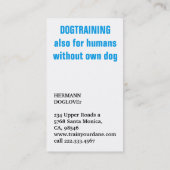 Meneer Great Dane Visitekaartje (Achterkant)