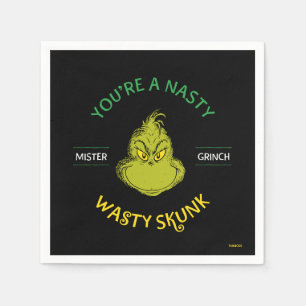 Meneer Grinch Je bent een smerige stinkende skun Servet