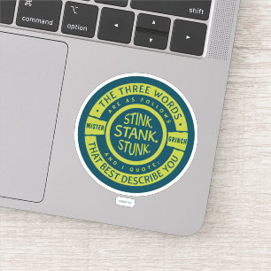 Meneer Grinch Stonk Stonkte Gestonken Citaat Sticker
