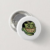 Meneer Groen Ronde Button 3,2 Cm (Voorkant /achterkant)