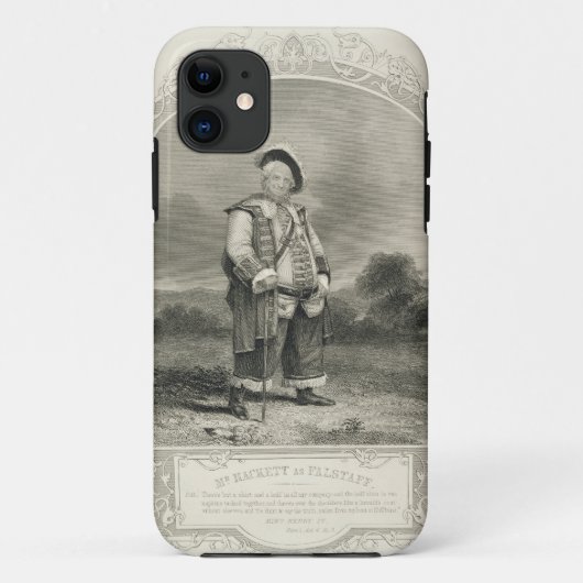 Meneer Hackett als Falstaff, in Henry IV (Deel 1) Case-Mate iPhone Case (Achterkant)