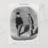 Meneer, hoe zit het met mijn drie termen?" briefkaart (Voorkant)