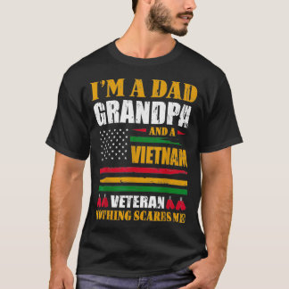 Meneer ik ben een vader opa en Vietnam veteraan vo T-shirt