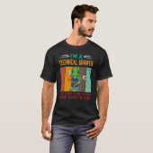 Meneer ik ben technisch tekenaar stop als ik klaar t-shirt (Voorkant volledig)