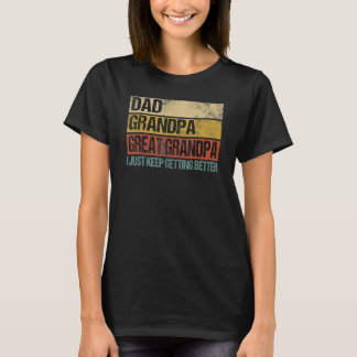 Meneer Ik word maar beter Papa Opa Grootvader T-shirt