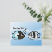 Meneer! Ja! Meneer! Briefkaart (Staand voorkant)