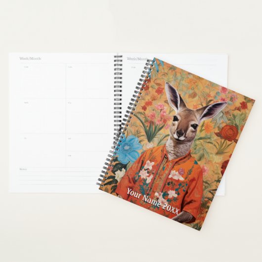 Meneer Kangoeroe in zijn tuinplanner Planner (Display)