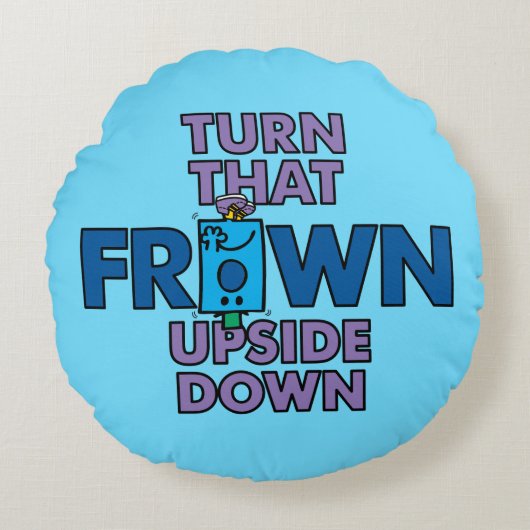 Meneer Knorrig | Draai Die Frons Om Rond Kussen (Voorkant)