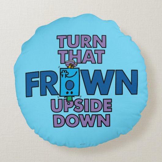 Meneer Knorrig | Draai Die Frons Om Rond Kussen (Achterkant)