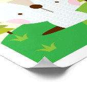 Meneer Konijn - Bosvrienden Nursery Muur Kunst Poster (Hoek)