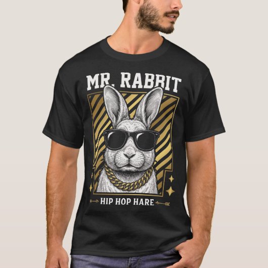 Meneer Konijn Hip Hop Haas T-shirt (Voorkant)