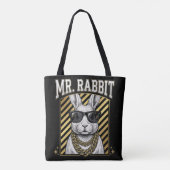 Meneer Konijn Hip Hop Haas Totaal Tote Bag (Achterkant)