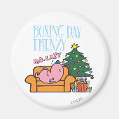 Meneer Lazy rust op een bank Magneet (Voorkant)