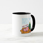 Meneer Lazy rust op een bank Mok (Voorkant rechts)