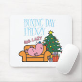 Meneer Lazy rust op een bank Muismat (Met muis)