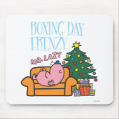 Meneer Lazy rust op een bank Muismat (Voorkant)