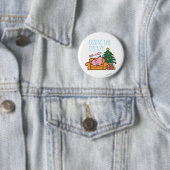 Meneer Lazy rust op een bank Ronde Button 5,7 Cm (In situ)
