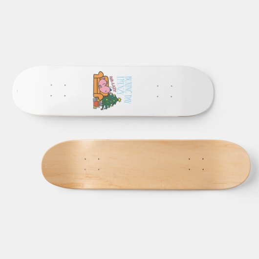 Meneer Lazy rust op een bank Skateboard (Horizontaal)