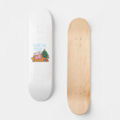 Meneer Lazy rust op een bank Skateboard (Voorkant)