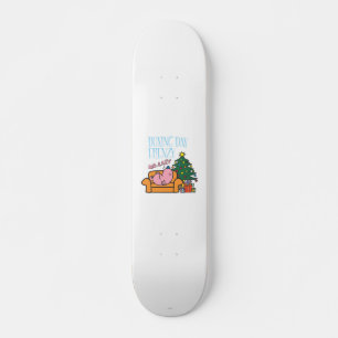 Meneer Lazy rust op een bank Skateboard