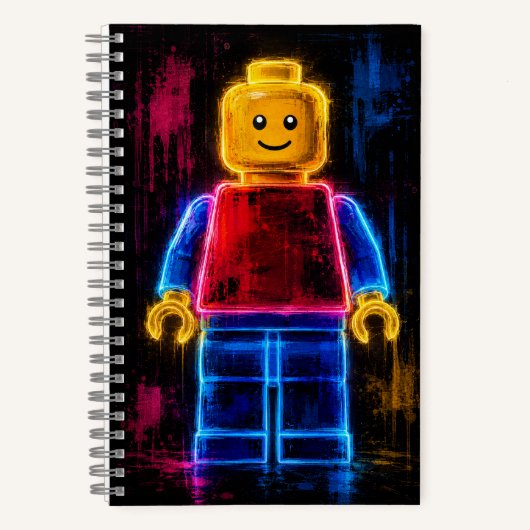 Meneer Lego Man Spiraal Notebook Notitieboek (Voorkant)