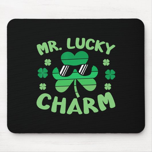 Meneer Lucky Charm Zonnebril St. Patrick's Day Jon Muismat (Voorkant)
