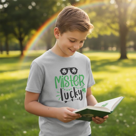 Meneer Lucky St Patrick T-shirt voor kinderen