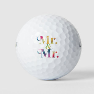 Meneer & Meneer Gay Bachelorfeest Gay Huwelijk  Golfballen