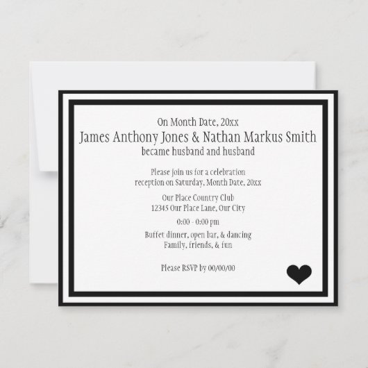 Meneer & Meneer Kaart (Achterkant)