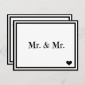 Meneer & Meneer Kaart (Voorkant / Achterkant)