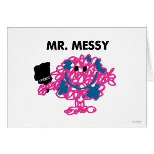 Meneer Messy met een kwast