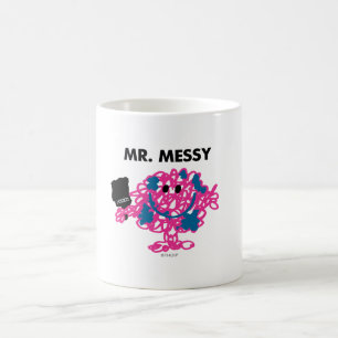 Meneer Messy met een kwast Koffiemok