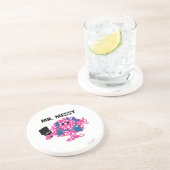 Meneer Messy met een kwast Zandsteen Onderzetter (Zijkant)