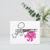 Meneer Messy & twee varkens Briefkaart (Staand voorkant)