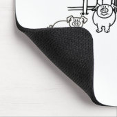 Meneer Messy & twee varkens Muismat (Hoek)